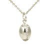 925 Sterling Silver Rugby Ball Charm Pendant & 18" Sterling
