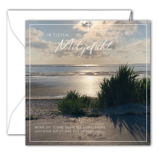 RotfuchsDesign - Atmospheric Sympathy Card with Envelope Condolence Card with