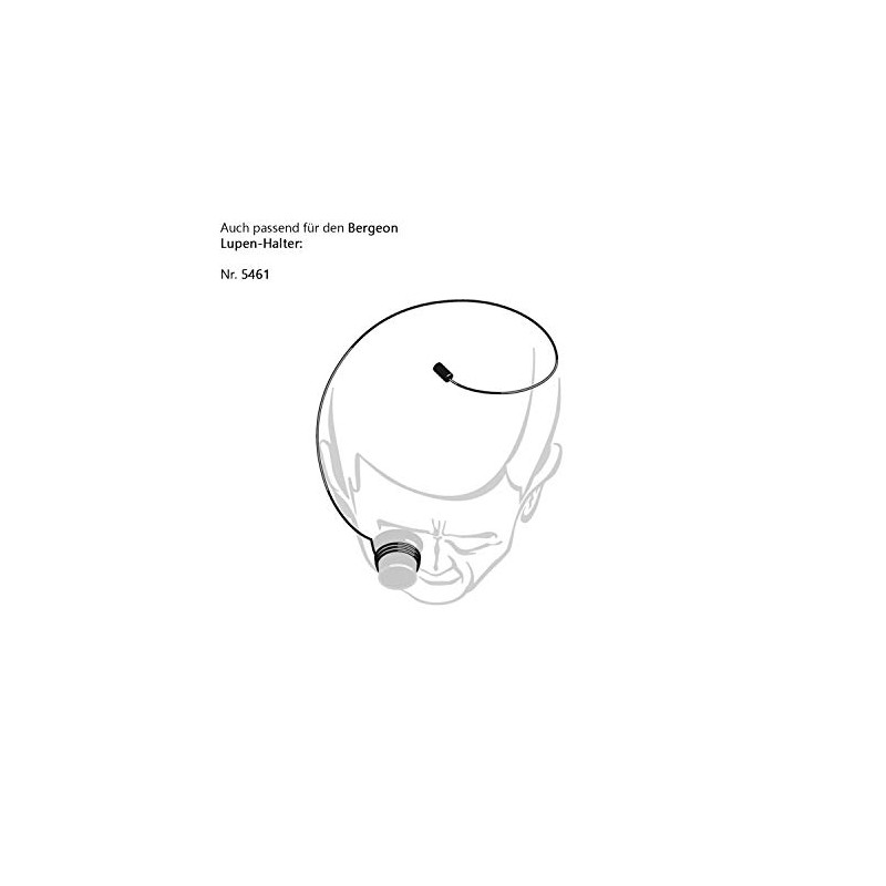 Bergeon 4902-2 Aplanatic Magnifying Glass, Watchmaker's Tool, Magnification 5X, Screw-Down