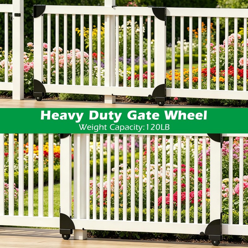 Sliding Gate Kit, Heavy Duty Sliding Gate Hardware for Deck