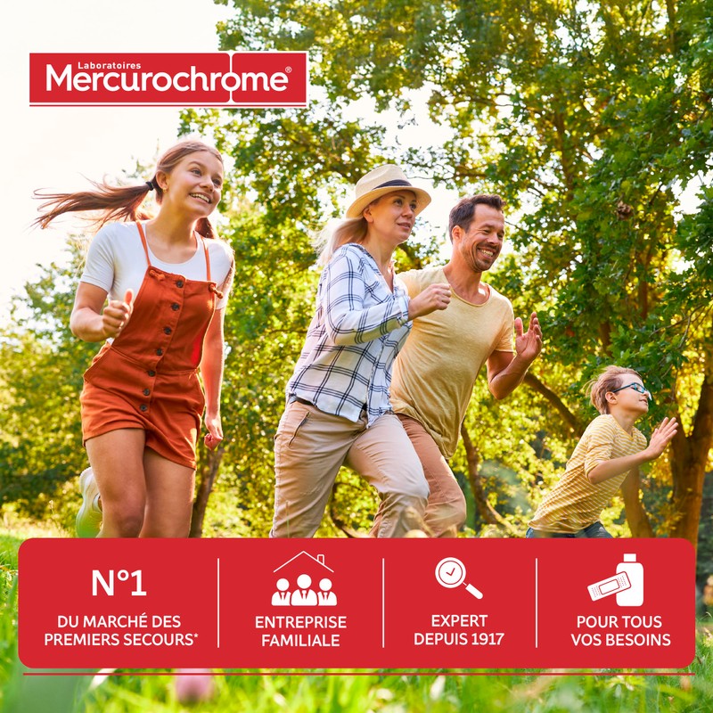 MERCUROCHROME - Sprayverband - Kleine Wunden - Transparenter Schutzfilm -
