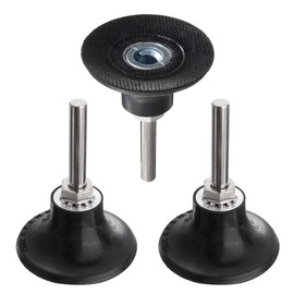 Saipor 3 Pcs 2 Inch Roll Lock Disc Pad Holder with 1/4-inch Shank Sanding Discs Holder Rotary Tool Kit Quick Change Adapter for Die Grinder Accessories for Polishing, Sanding, Surface Preparation