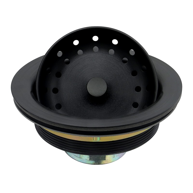 LQS Kitchen Sink Drain Assembly, Sink Drain Basket Strainer, Stainless