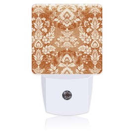 BLYKVGHQ Traditional Paisley Floral Night Light,Night Light Plug into Wall with Dusk to Dawn Sensor Cute Nightlight for Women Men Boys Girls Room,Hallway,Nursery,Kitchen,Stairs,Bathroom,Bedroom Decor