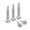 uxcell Hex Socket Self Tapping Screws, #10 x 1-1/4" 410