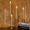 AFINETH Flameless Taper Candles with Rmote, 9.6" Real Wax Battery