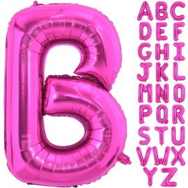 Hot Pink Letter B Balloons,B Letter Balloon 40 Inch Foil B Balloon