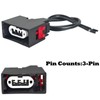 2PCS Front Turn Signal Light Connector Plug Harness 68065016AB Compatible