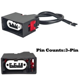 2PCS Front Turn Signal Light Connector Plug Harness 68065016AB Compatible with 2007-2018 Jeep Wrangler JK