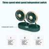 Car Fan 360° Rotatable 3 Speed DualHead USB Powered Mini