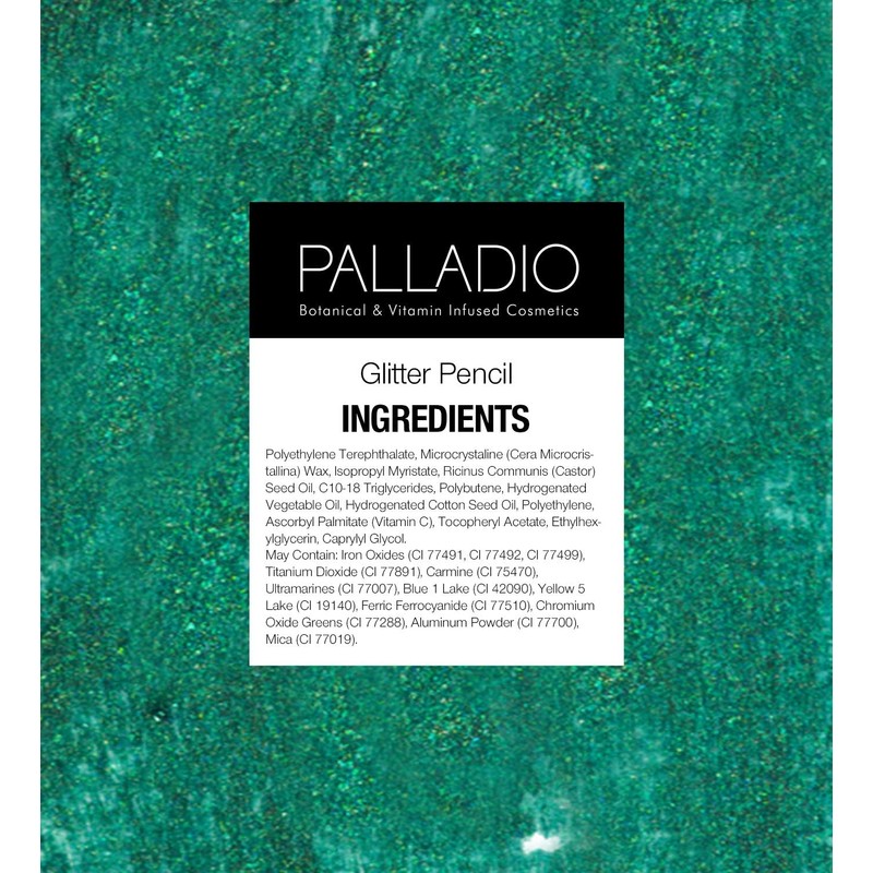 Palladio Glitter Eyeliner Pencil Longlasting Creamy Cosmetic Pencil Shimmer Eye