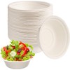 ECONX 50pc 6inch 12oz Compostable Biodegradable Paper Bowls Eco Friendly