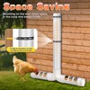KHEARPSL Automatic Chicken Feeder No Waste 13lbs Duty PVC Gravity