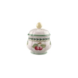 Villeroy & Boch French Garden Fleurence Covered Sugar, 6.75 oz, White/Multicolored