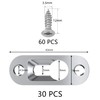 30 PCS Pegs for Picture Frames,Picture Keyhole Hanging Plate,60 PCS