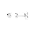 Thomas Sabo Women Stud Earrings White Stone 925 Sterling Silver