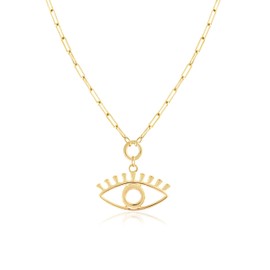 Jewelry Atelier Gold Filled Pendant Necklace Collection - 14K Yellow Gold Filled Pendant Necklace with Solid Clip Chain for Women (Different Sizes and Styles with Extension/Adjustable Chain)