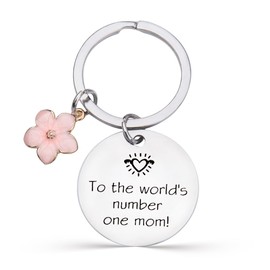 Mom Mum Birthday Gifts from Daughter Son Best Mum Keyring Gifts for Mum Mummy Christmas Retirement Gifts for Mom Mother Mum Appreciation Gifts for Women to the World's Number One Mom Keyring Gift