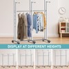 Floor Standing Metal Garment Rack, 6 Arms Clothing Display Rack
