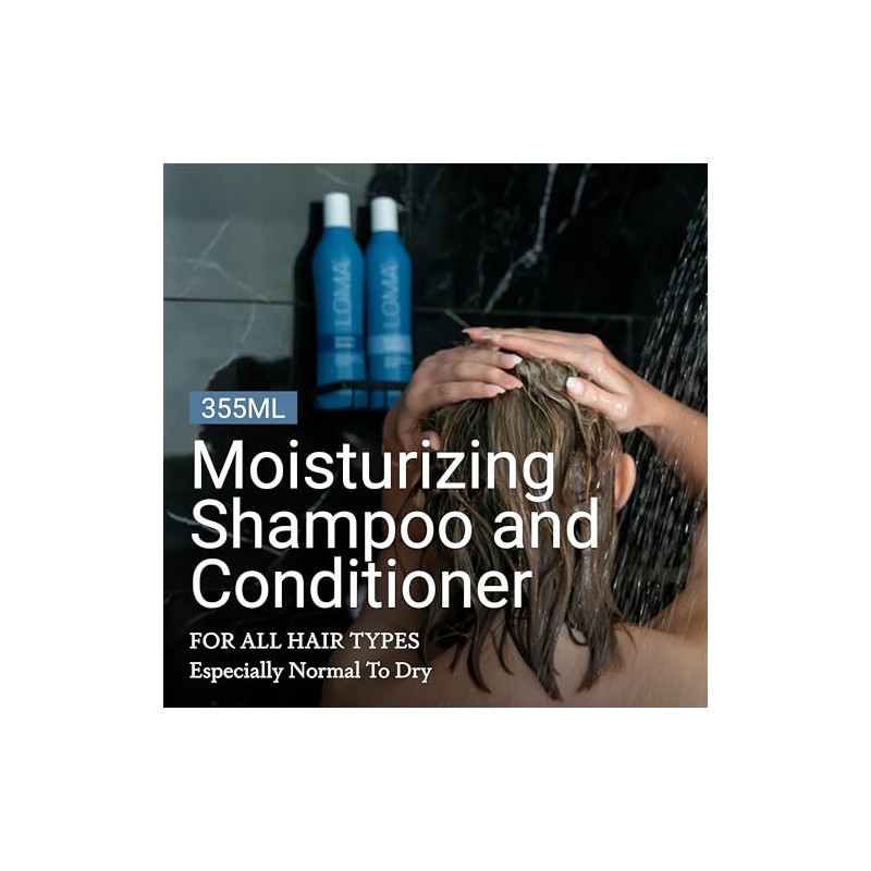 Loma Hair Care Moisturizing Shampoo Moisturizing Treatment Duo, 12 oz.