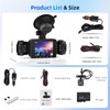 Hodozzy 4 Channel Dash Cam Car 1080P, 360° View Front