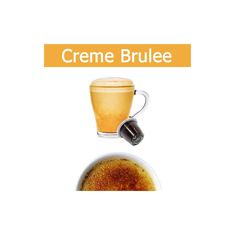 50 Capsules Nespresso Coffee Compatible Creme Brulee Kickkick