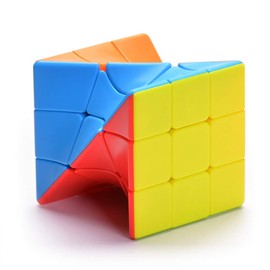 Yealvin Twisty Skewb Cube Twisty Puzzle for Intelligence Development Brain Teaser
