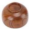Wood Soup Bowl Unique Texture Exquisite Smoothly Round Wooden Bowl