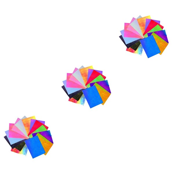 Baluue 3sets Manicure Stickers Flame Pattern Nail Decals Stick Nails