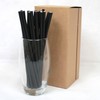 Black Paper Straws (6mm x 200mm) - Pack Size 250