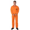 PGOND Adult Men's Prisoner Orange Jumpsuit Costume
