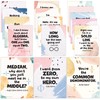 Decorably 16 Math Posters for Classroom - 11x14in Fun Math
