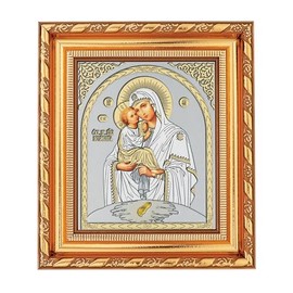 NKlaus Mother of God of Pochaev Icon in Frame Glass 14 x 16 cm Christian Orthodox 11347
