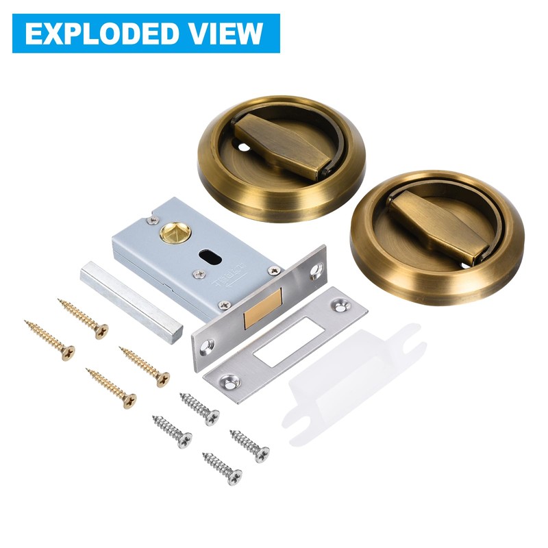 PATIKIL 4.8mm Round Recessed Pull Handle Knob, Recessed Pulls Hidden