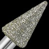 20Pcs 60-Grit Diamond Grinder Bit 1/8" Shank Compatible with Dremel