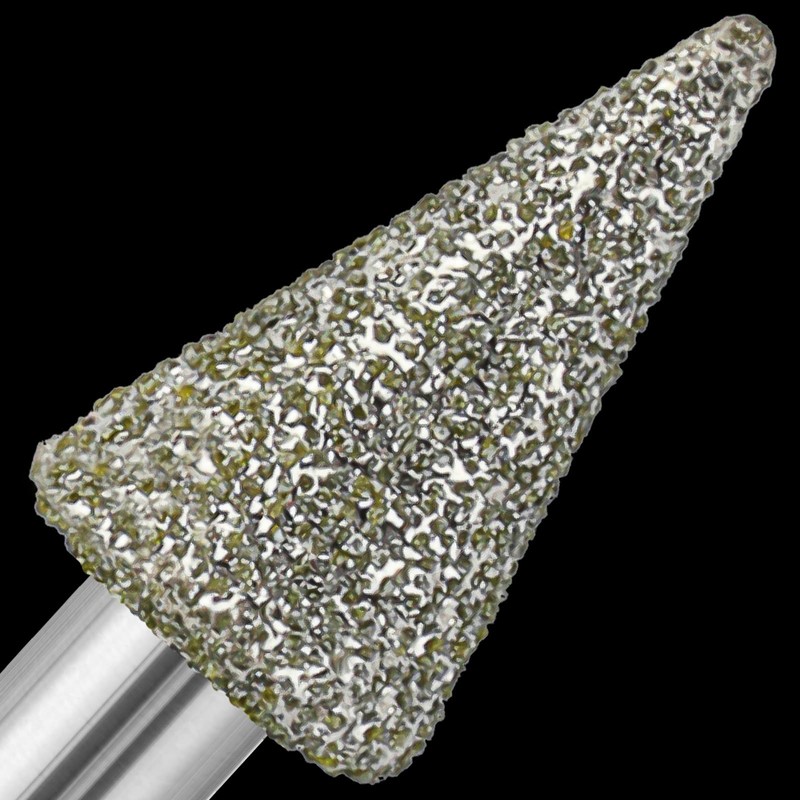 20Pcs 60-Grit Diamond Grinder Bit 1/8" Shank Compatible with Dremel