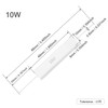 Chanzon 10pcs 10W Ceramic Cement Resistor 15 Ω ohm ±5%