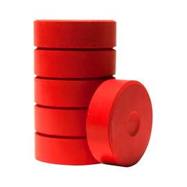 Jack Richeson Large Tempera Cakes, Crimson, Pack of 6
