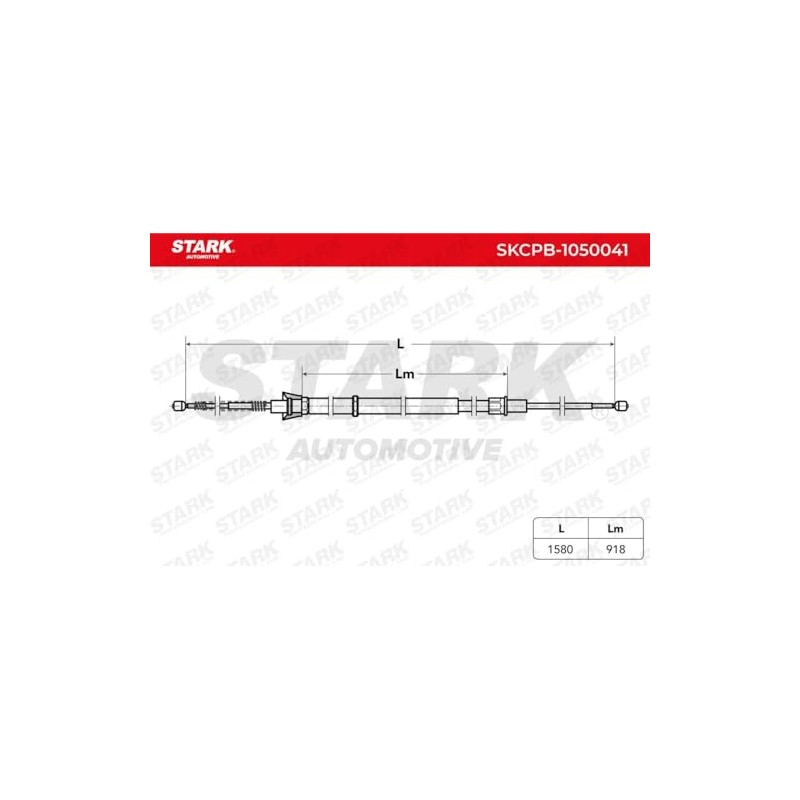 STARK SKCPB-1050041 Cable Pulley, Parking Brake, Handbrake Cable, Brake Cable