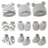Cotton Baby Mittens Hats Socks - Anti Scratch Baby Girl
