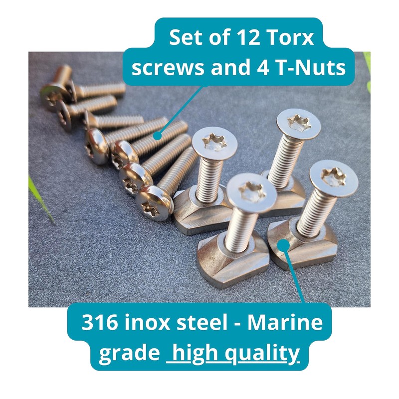 Enhanc3d Designs - Nuts and Torx Screws for Wingfoil, Hydrofoil,
