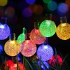 EONLYX Solar Crystal Ball String Lights, 20ft 30 LED Crystal