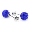 JewelrieShop Rhinestones Crystal Ball Stud Earrings Set Fireball Disco Ball
