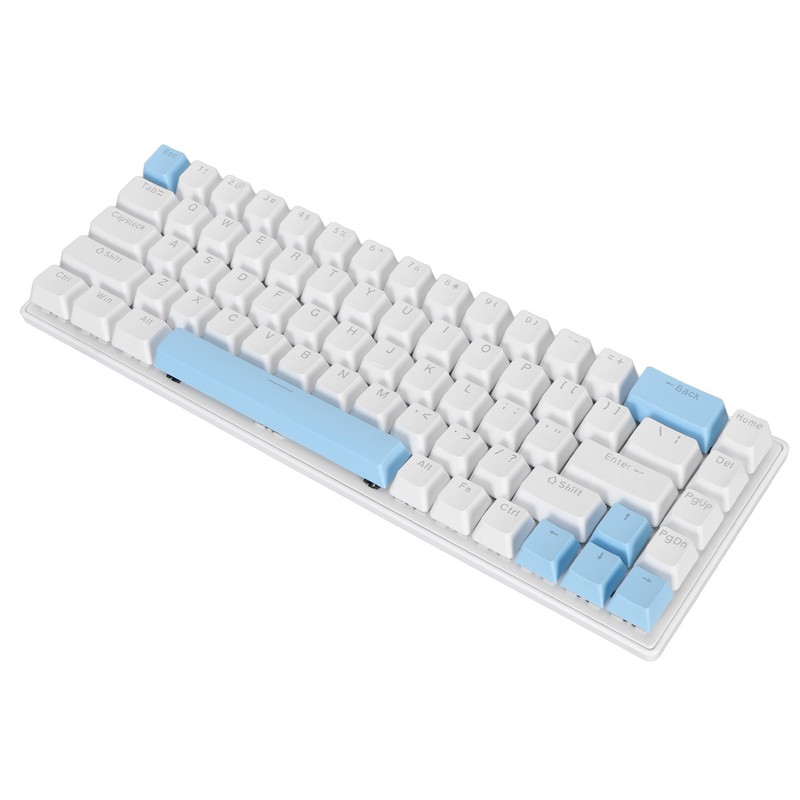 Mechanical Keyboard 68 Keys RGB Backlight Compact Wired Keyboard with