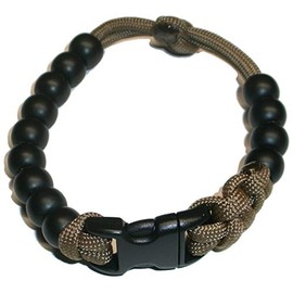 RedVex Ranger Pace Counter Bead Bracelet Choose your color and size - Customization Available (Coyote Brown, 8 inch)