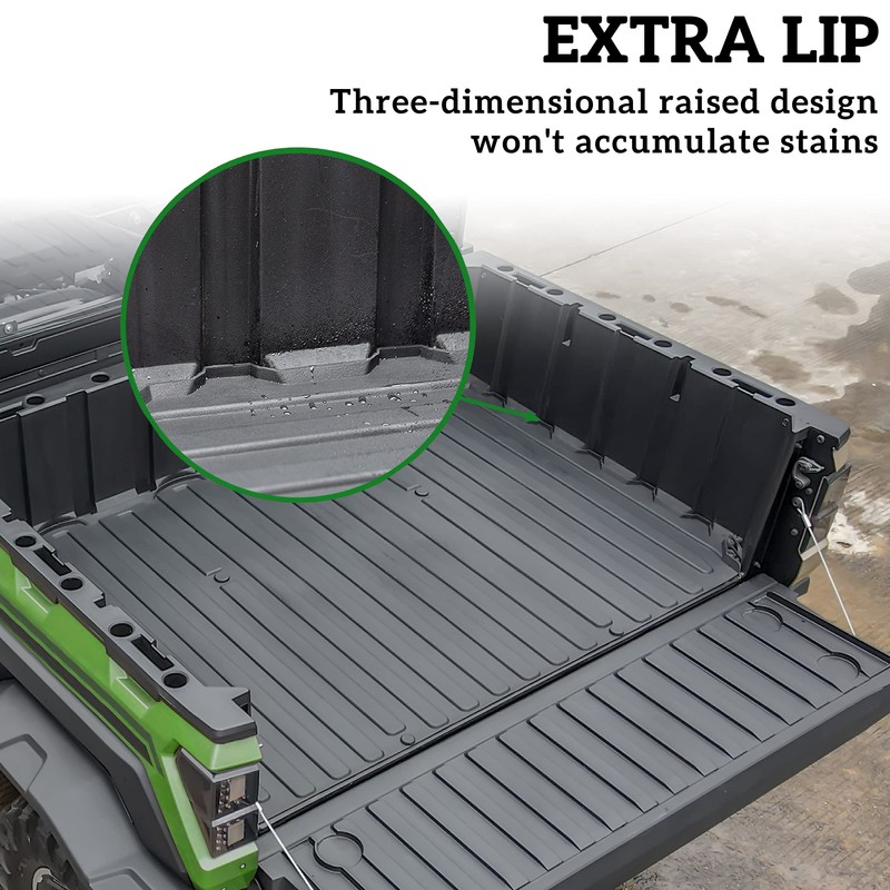 LDETXY Rubber Bed Mat Liner for Ranger XP 1000, TPE