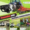 Zero Turn Lawn Mower Hitch with 2" Receiver, 6mm Thicker