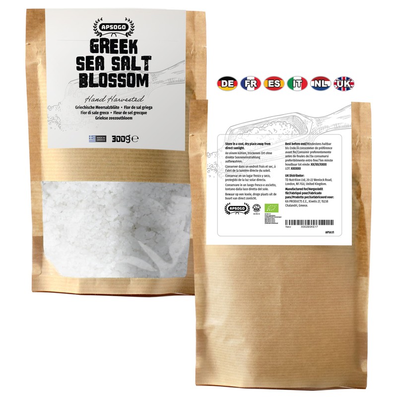 Apsogo Greek Sea Salt Blossom - Fleur de Sel Style,