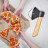 Pizza Wheel, Premium Stainless Steel Knife Rotating Blade Axe Grater