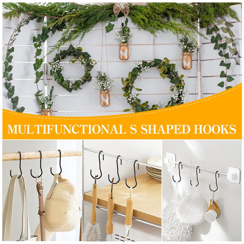 Fitnice クローゼット用ハンドバッグハンガー 10個パック ツイストパースフック 吊り下げ用Sフック 高耐久 Sフック ハンドバッグハンガー オーガナイザー 省スペース